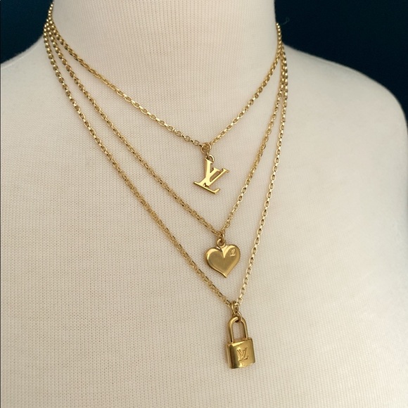 Louis Vuitton Jewelry - Genuine Louis Vuitton Heart repurposed necklace